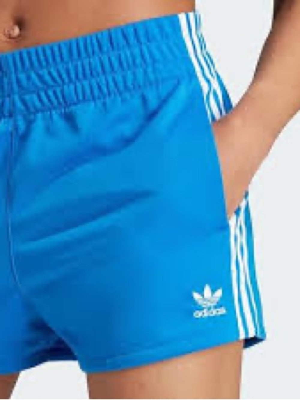 Adidas Blue Adicolor 3 Stripes Shorts, XL